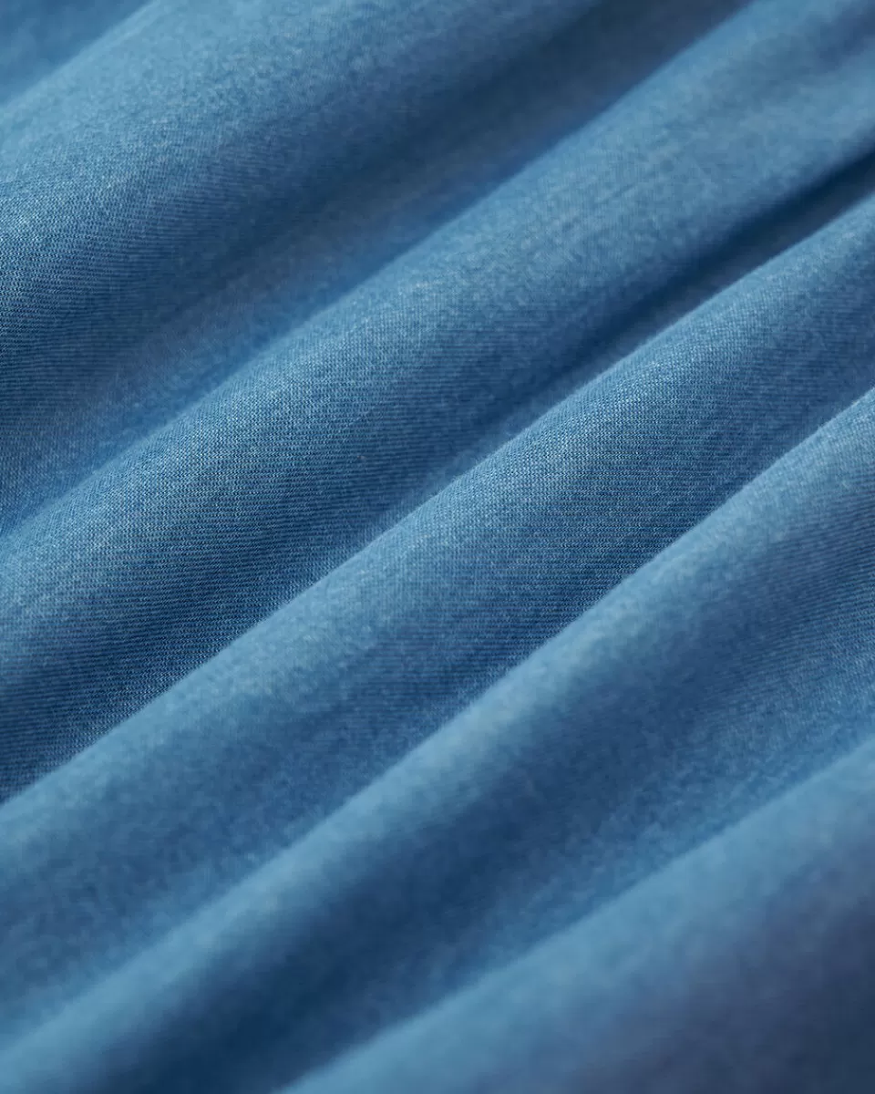 baby_chambray_smocked_dress_4.webp Roots Baby Chambray Smocked Dress WASHED INDIGO Flash Sale