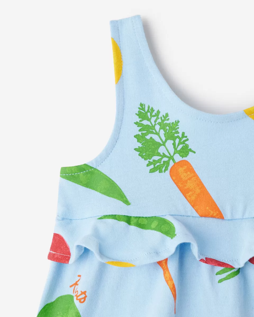 baby_garden_print_babydoll_dress_2.webp Roots Baby Garden Print Babydoll Dress CLEAR SKY BLUE Best Sale