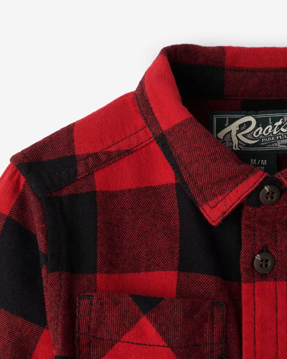 baby_park_plaid_shirt_2.webp Roots Baby Park Plaid Shirt CABIN RED Outlet