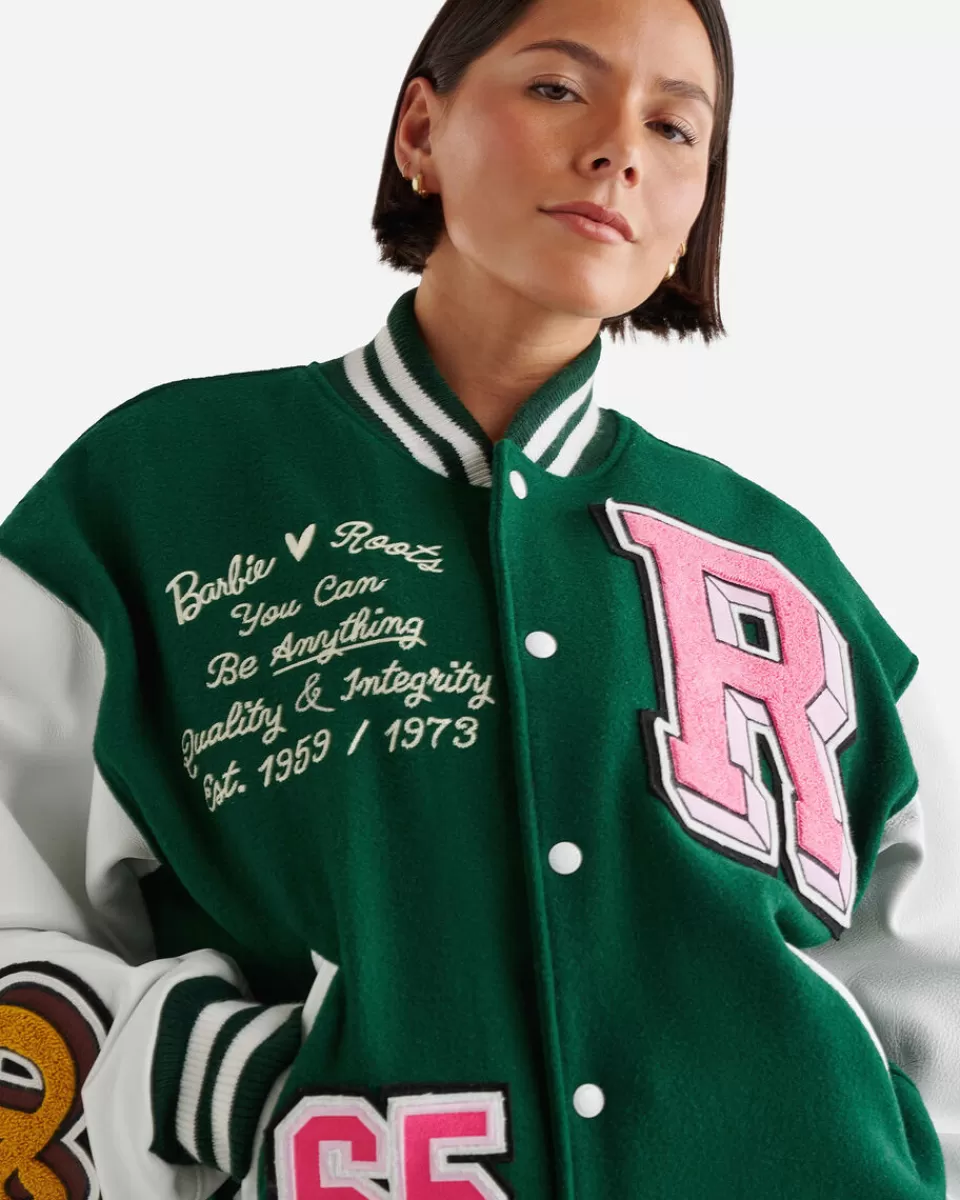 barbie_x_roots__varsity_jacket_4.webp Roots Barbie™ X 65 Varsity Jacket PINE GROVE Shop