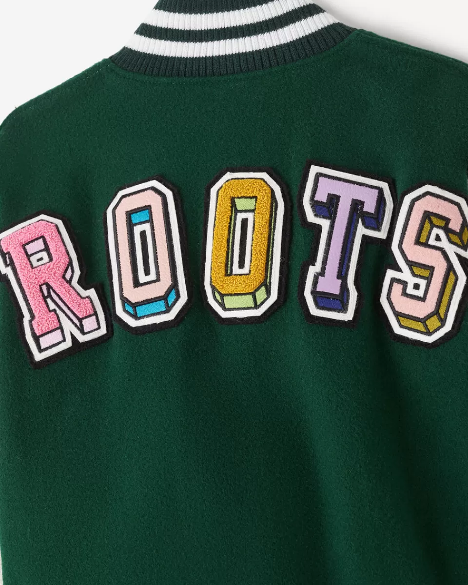 barbie_x_roots_toddler__varsity_jacket_3.webp Roots Barbie™ X Toddler 65 Varsity Jacket PINE GROVE Cheap