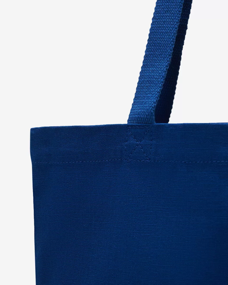 cooper_plaid_tote_5-2.webp Roots Cooper Plaid Tote BLUE QUARTZ Flash Sale