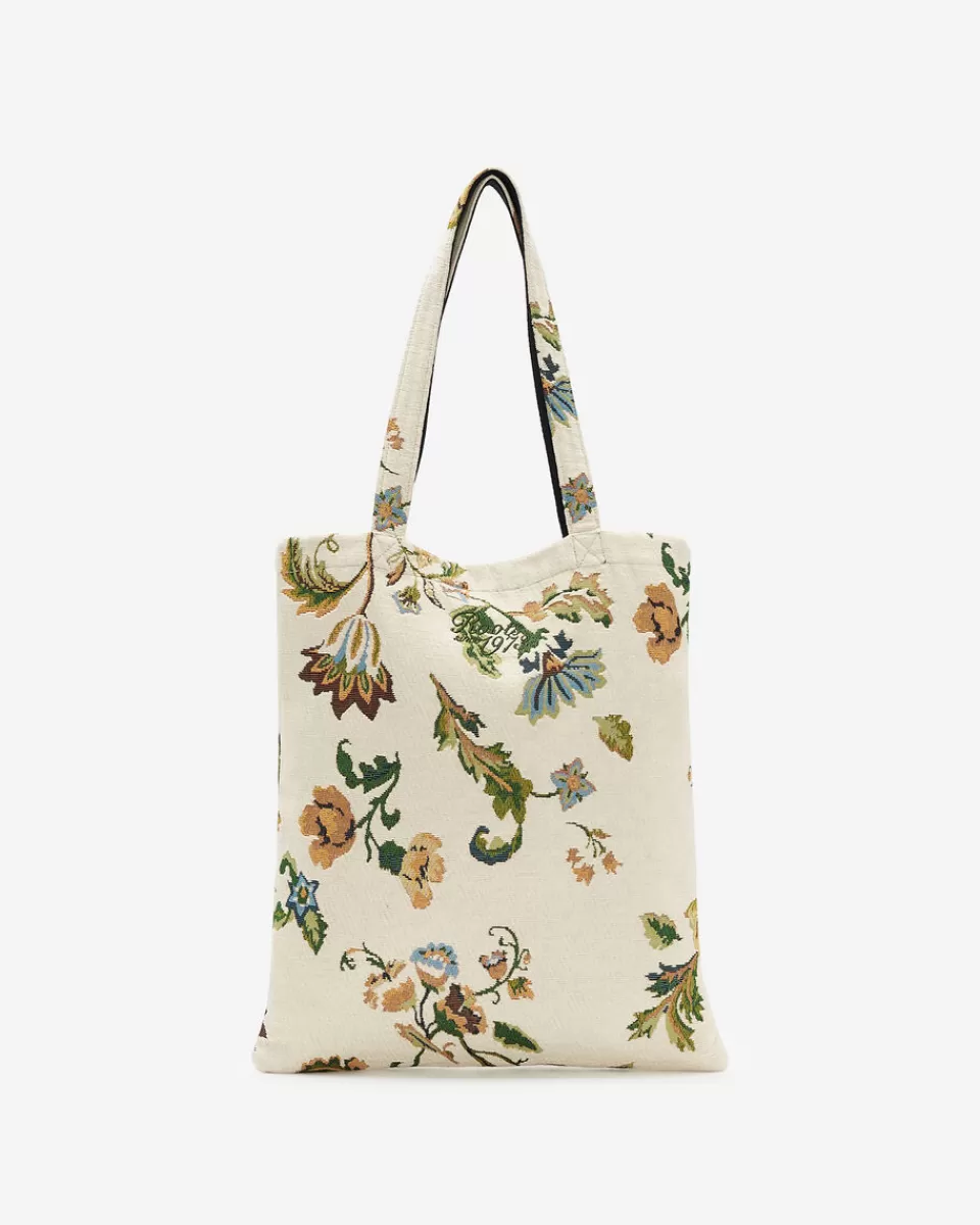 dinner_club_jacquard_tote_2.webp Roots Dinner Club Jacquard Tote SNOWDRIFT WHITE Store