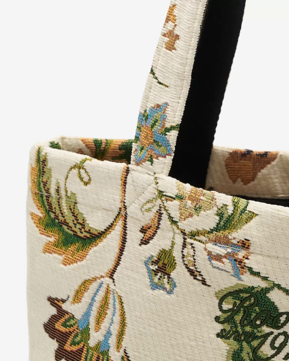 dinner_club_jacquard_tote_4.webp Roots Dinner Club Jacquard Tote SNOWDRIFT WHITE Store