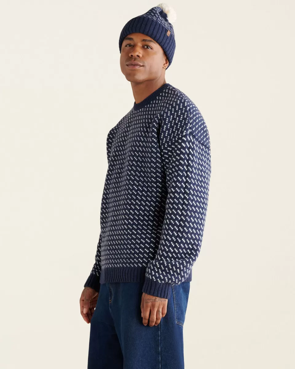 falling_snow_oversized_crew_2.webp Roots Falling Snow Oversized Crew NAVY Cheap