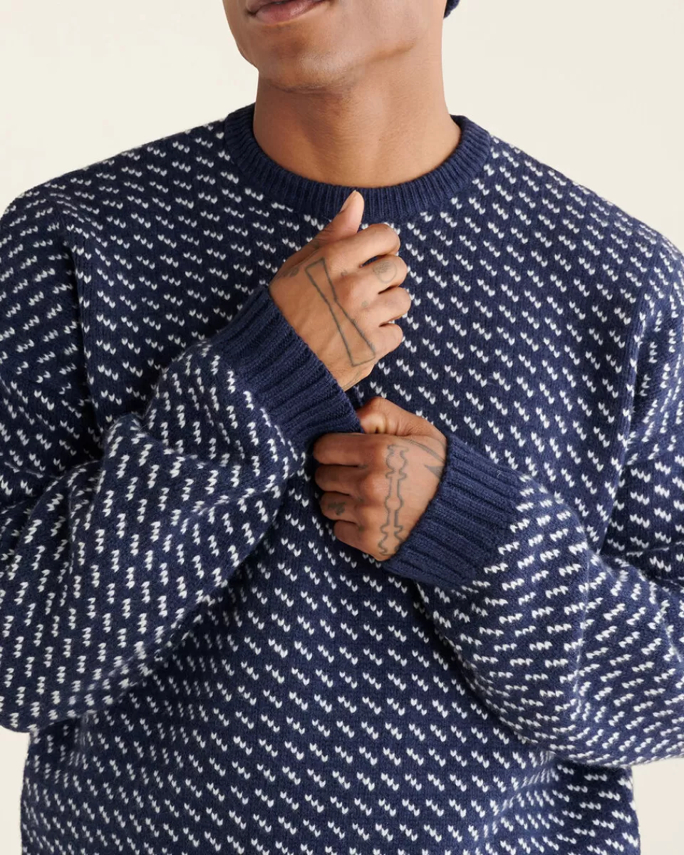 falling_snow_oversized_crew_4.webp Roots Falling Snow Oversized Crew NAVY Cheap