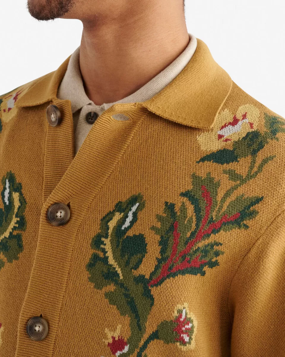 floral_collar_cardigan_4.webp Roots Floral Collar Cardigan SIENNA BROWN Sale