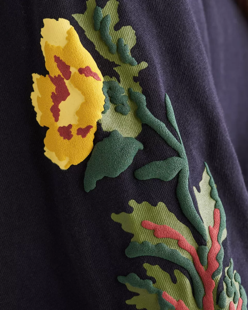 floral_long_sleeve_tshirt_6.webp Roots Floral Long Sleeve T-Shirt BLACK Cheap