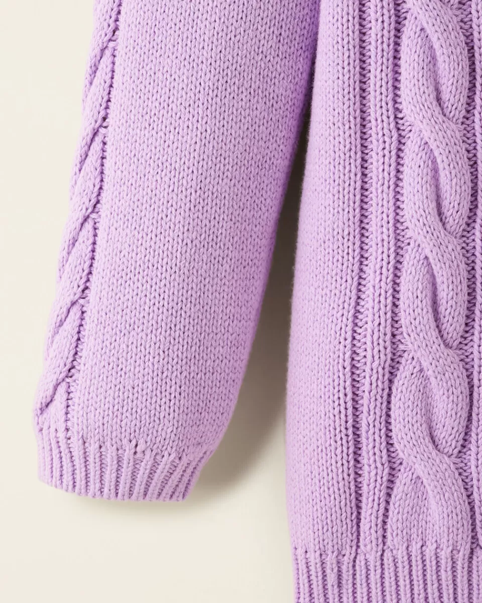 girls_cable_vneck_sweater_dress_3.webp Roots Girls Cable V-Neck Sweater Dress New