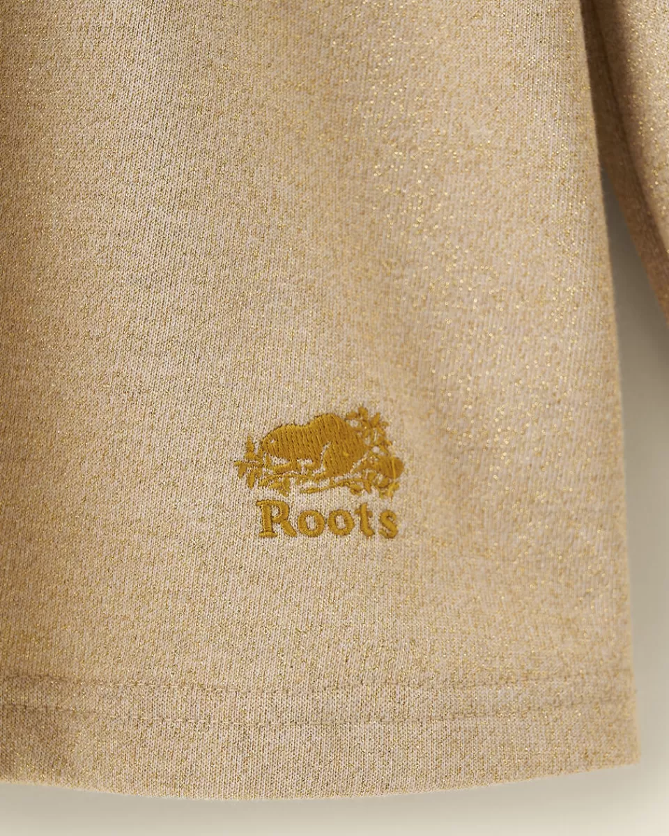 girls_gold_sparkle_dress_3.webp Roots Girls Gold Sparkle Dress PALE GOLD Outlet