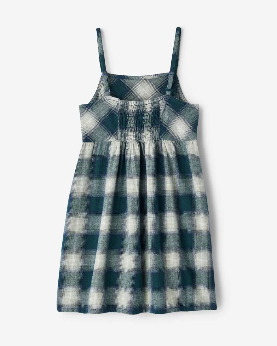 girls_plaid_slip_dress_4.webp Roots Girls Plaid Slip Dress TRUE NAVY Shop