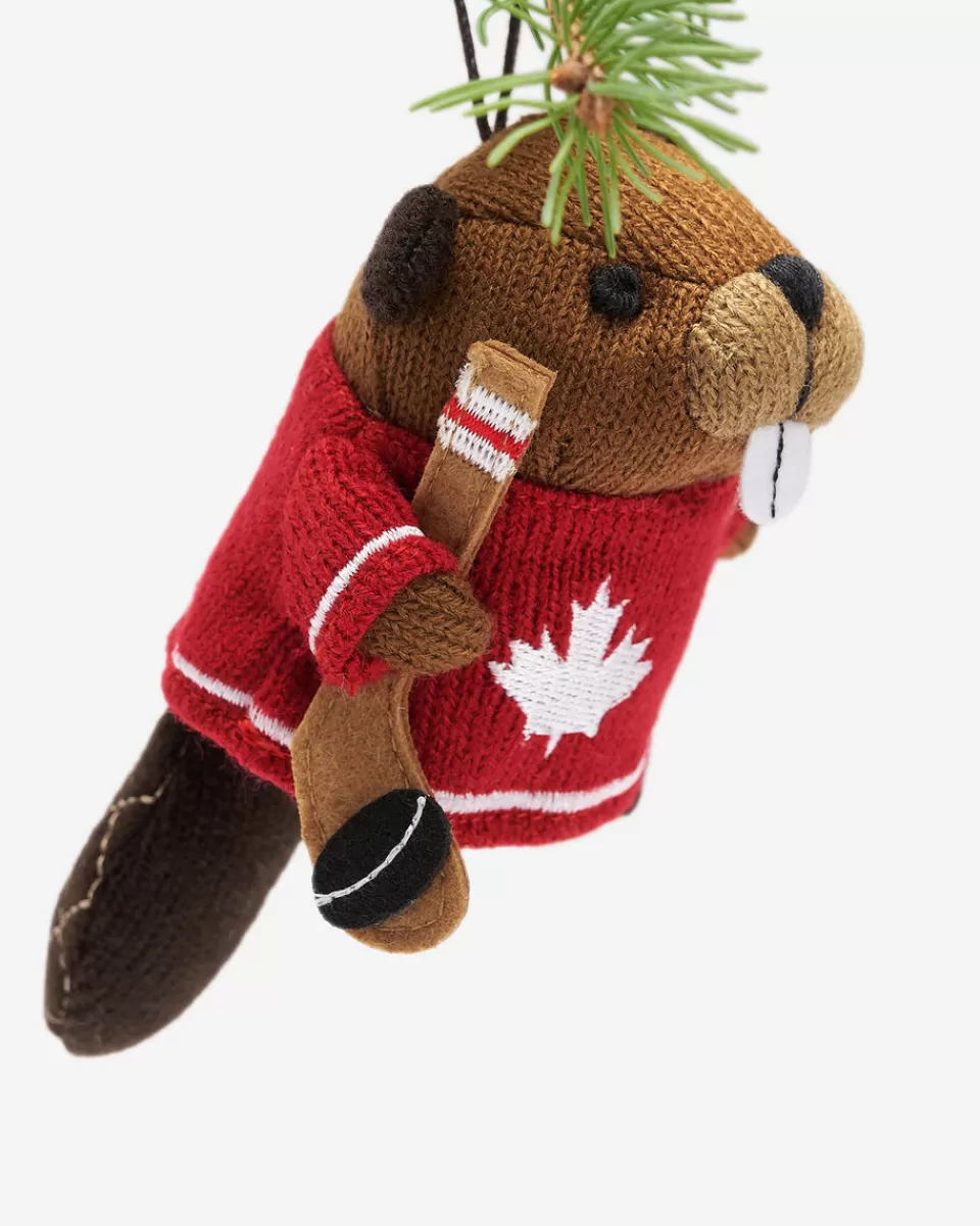 hockey_beaver_ornament_2.webp Roots Hockey Beaver Ornament GRIZZLY BROWN Shop
