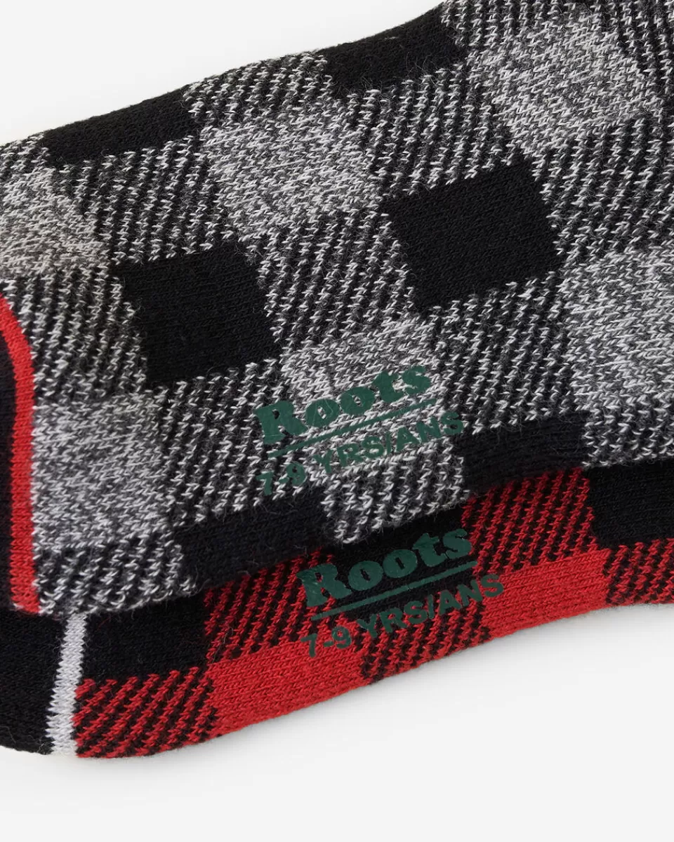 kid_park_plaid_sock__pack_2.webp Roots Kid Park Plaid Sock 2 Pack Fashion