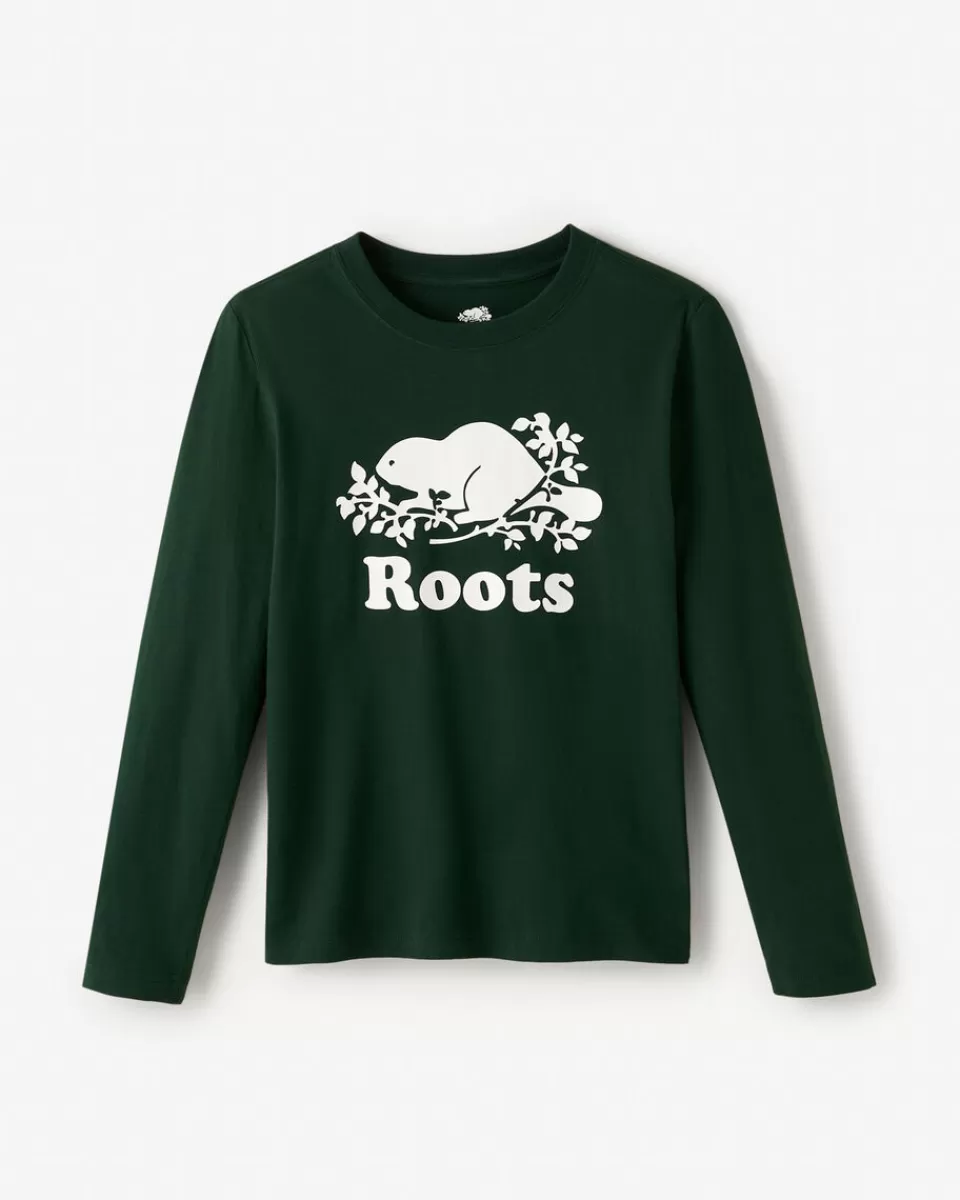 kids_organic_original_cooper_beaver_tshirt_1-3.webp Roots Kids Organic Original Cooper Beaver T-Shirt VARSITY GREEN Best Sale