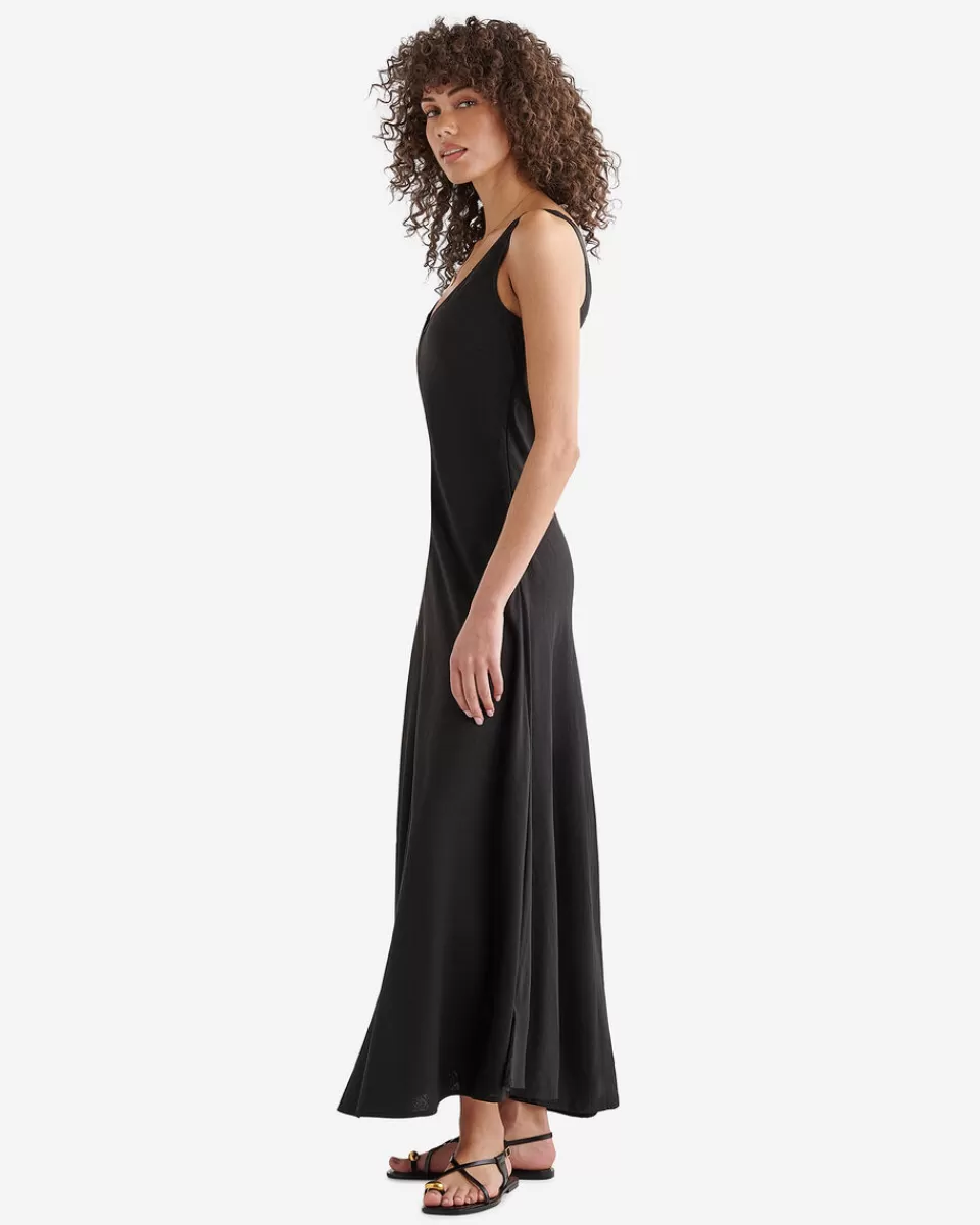 linen_vneck_dress_2.webp Roots Linen V-Neck Dress Flash Sale