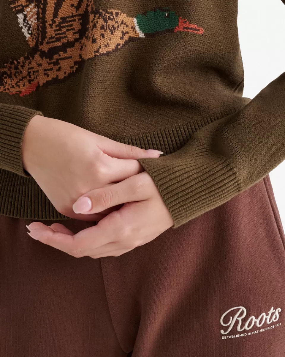 marshland_crew_neck_sweater_5.webp Roots Marshland Crew Neck Sweater DEEP OLIVE Store