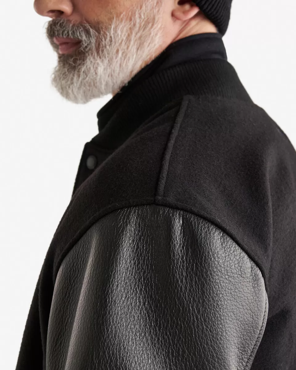 mens_classic_varsity_jacket_4.webp Roots Mens Classic Varsity Jacket BLACK Best Sale