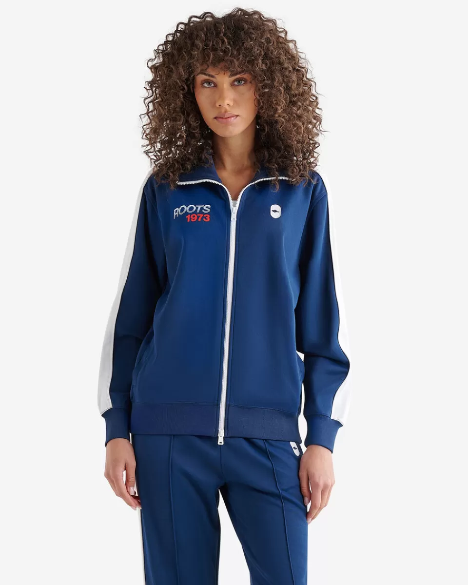 Roots Northern Athletics Track Jacket TRUE NAVY Best Sale