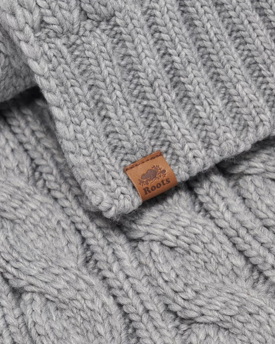 olivia_cable_scarf_2-1.webp Roots Olivia Cable Scarf MEDIUM GREY MIX Online