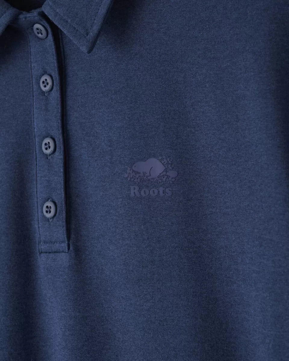 renew_short_sleeve_polo_3.webp Roots Renew Short Sleeve Polo NAVY BLAZER MIX Cheap