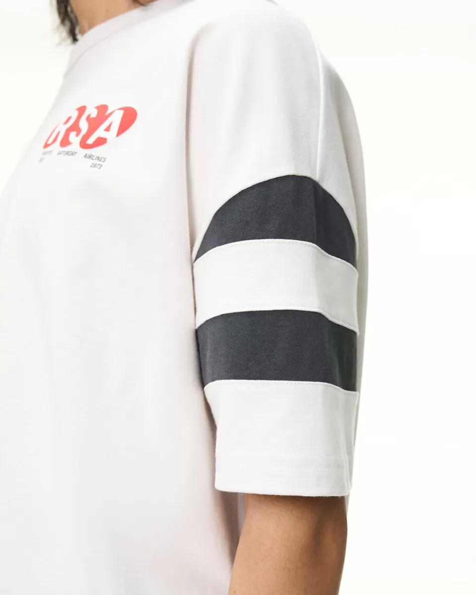 roots_x_mr_saturday_stripe__tshirt_2.webp Roots X Mr. Saturday Stripe T-shirt ECRU Flash Sale