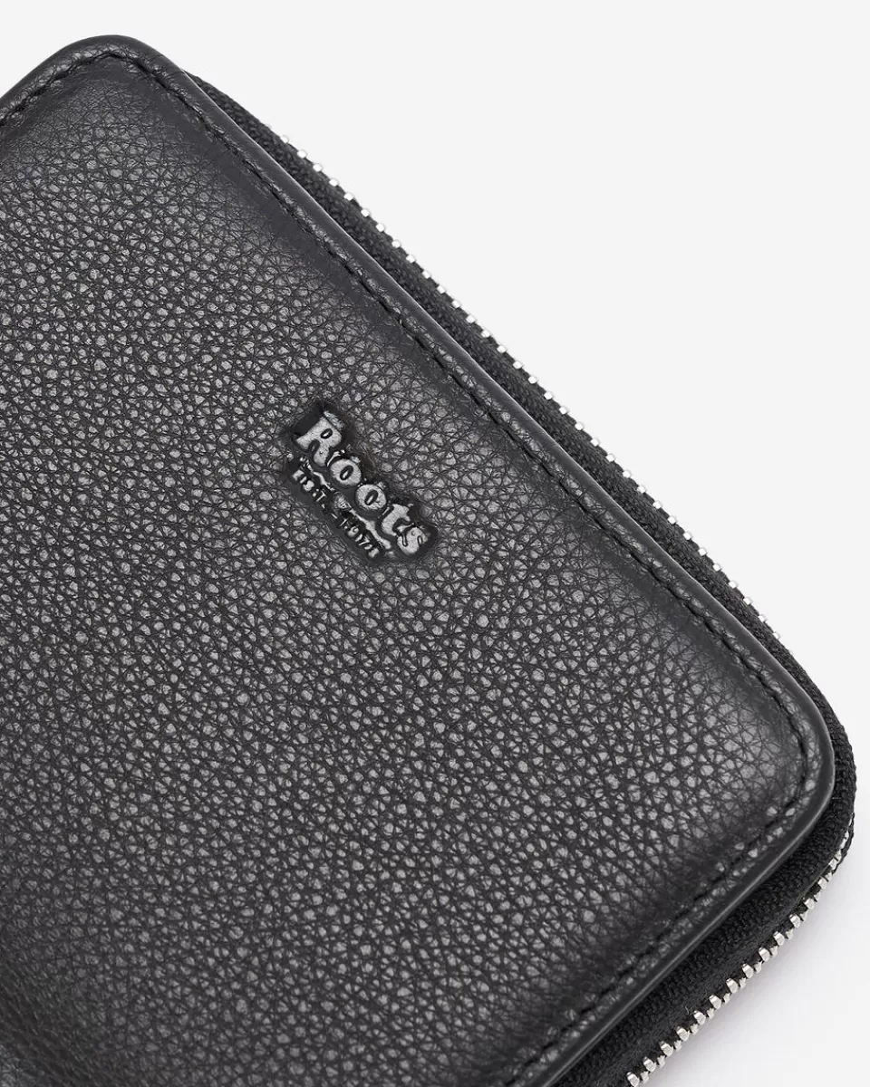 small_zip_around_clutch_prince_4.webp Roots Small Zip Around Clutch Prince BLACK Sale