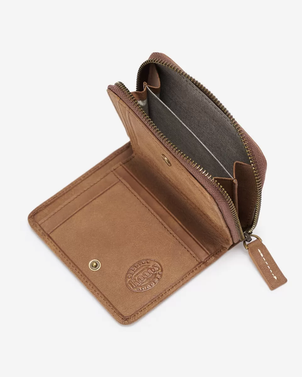 small_zip_around_clutch_tribe_3.webp Roots Small Zip Around Clutch Tribe NATURAL Best