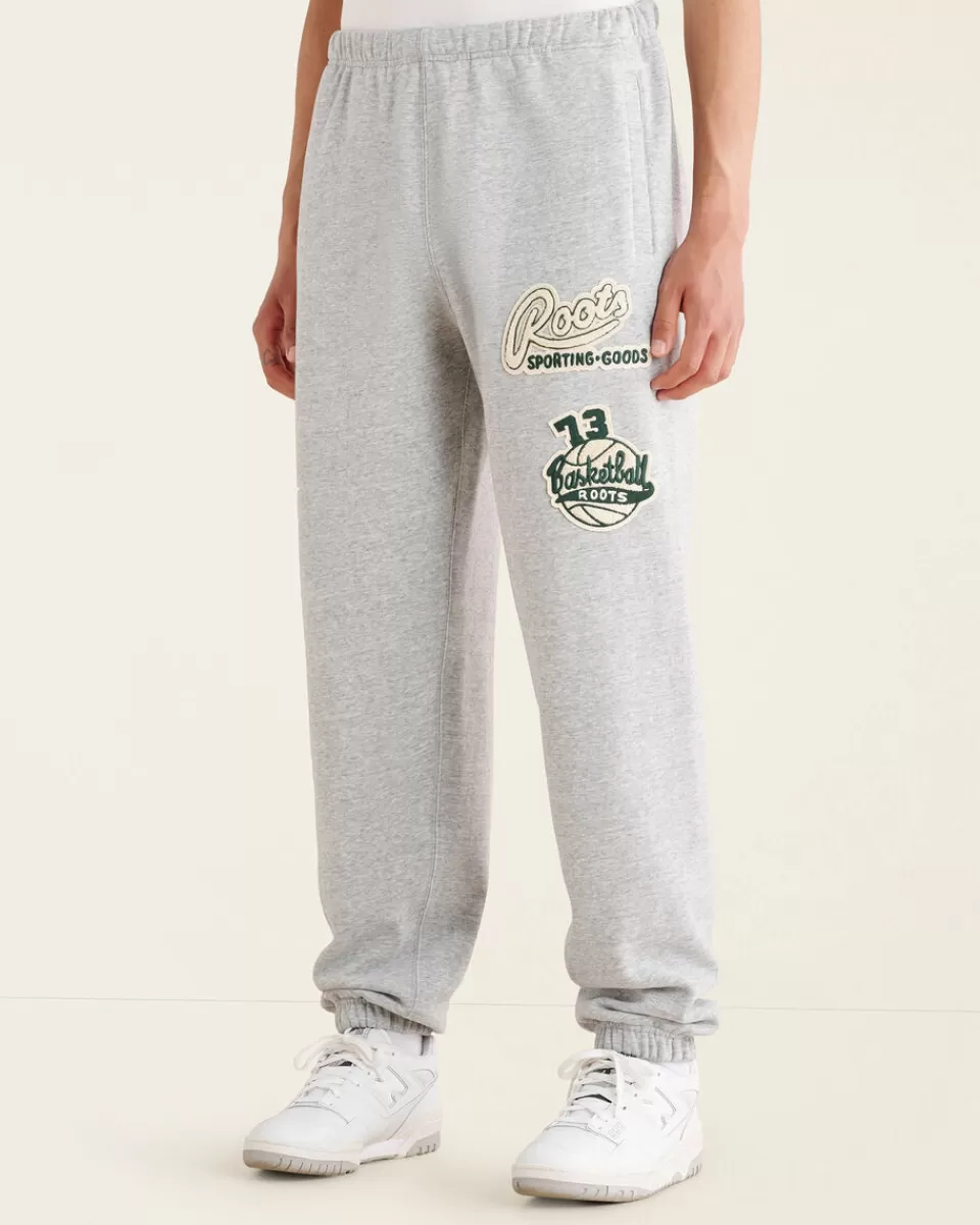 sporting_goods_patch_sweatpant_2.webp Roots Sporting Goods Patch Sweatpant ATHLETIC GREY MIX Hot