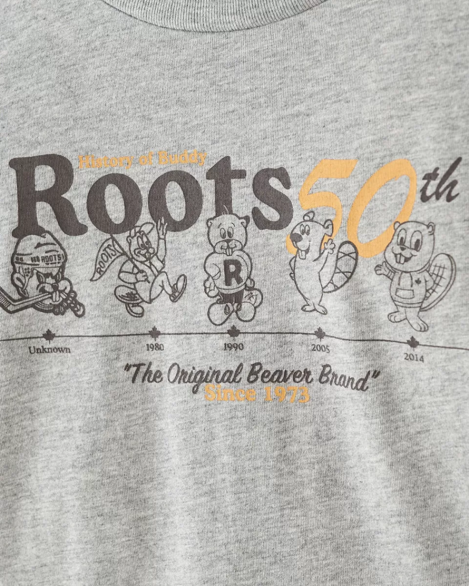 toddler__years_of_buddy_tshirt_2.webp Roots Toddler 50 Years Of Buddy T-Shirt GREY MIX Sale