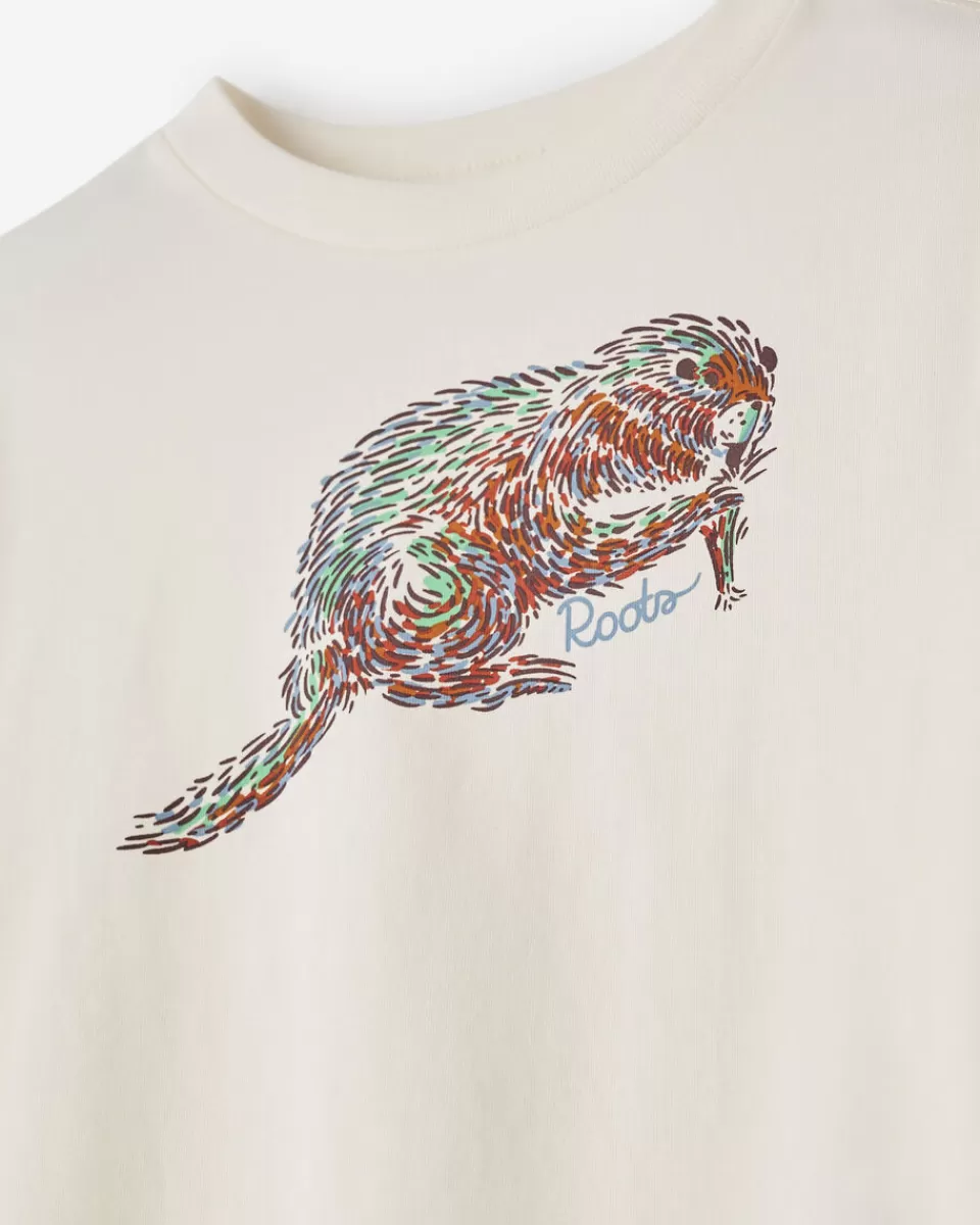 toddler_animal_graphic_tshirt_2.webp Roots Toddler Animal Graphic T-Shirt EGRET Clearance