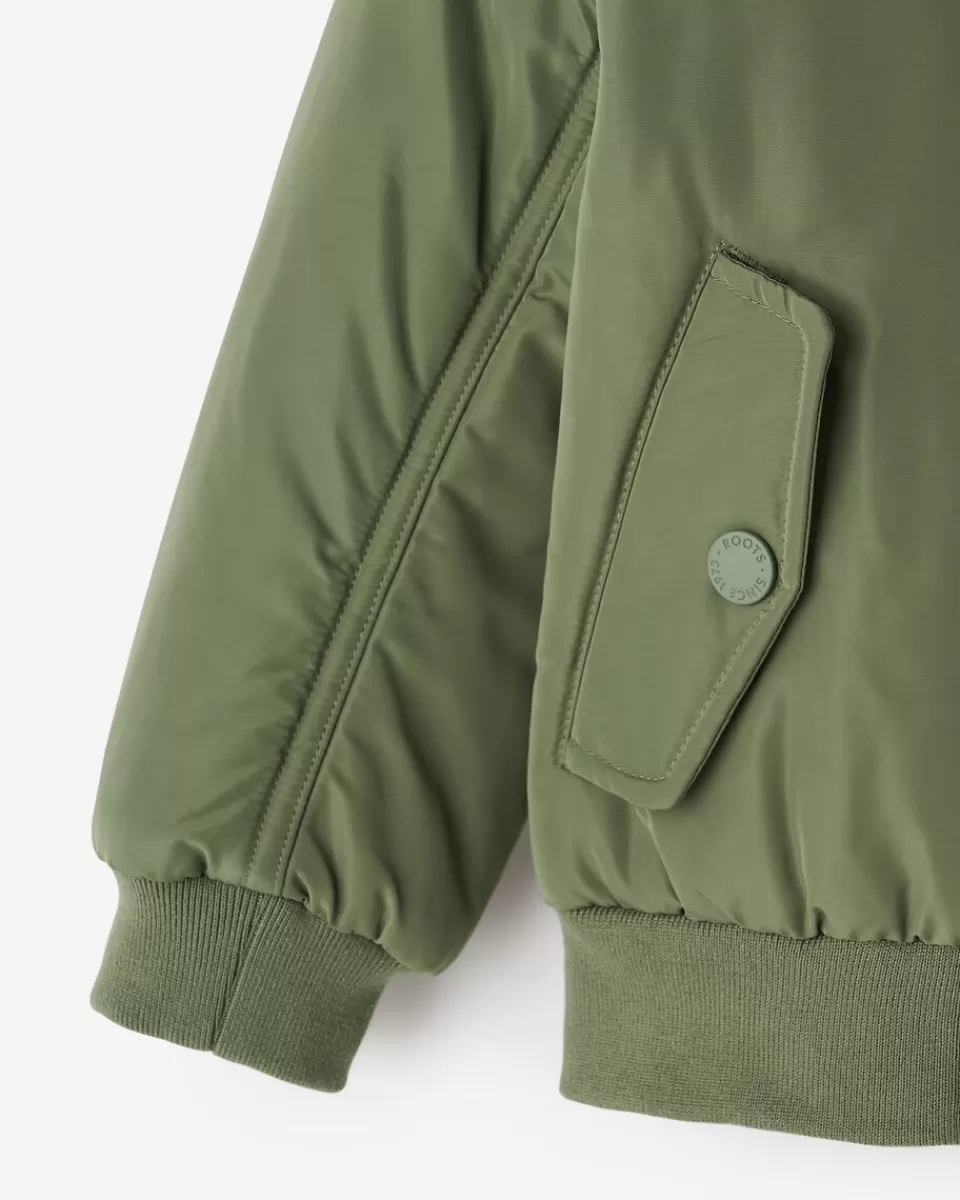toddler_roots_signature_flight_jacket_4.webp Roots Toddler Signature Flight Jacket CACTUS GREEN Sale