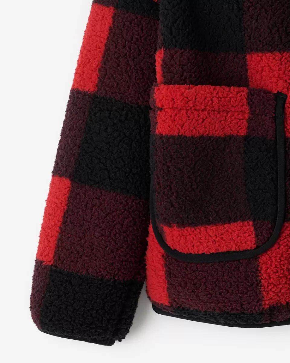 toddler_shearling_fleece_zip_hoodie_4.webp Roots Toddler Shearling Fleece Zip Hoodie CABIN RED Clearance