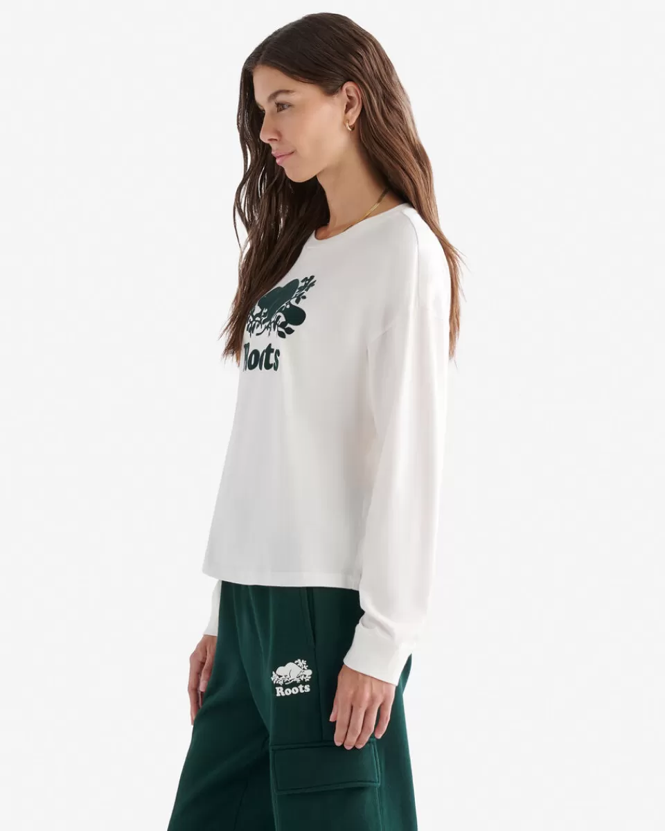 womens_organic_cooper_long_sleeve_tshirt_2.webp Roots Womens Organic Cooper Long Sleeve T-shirt New