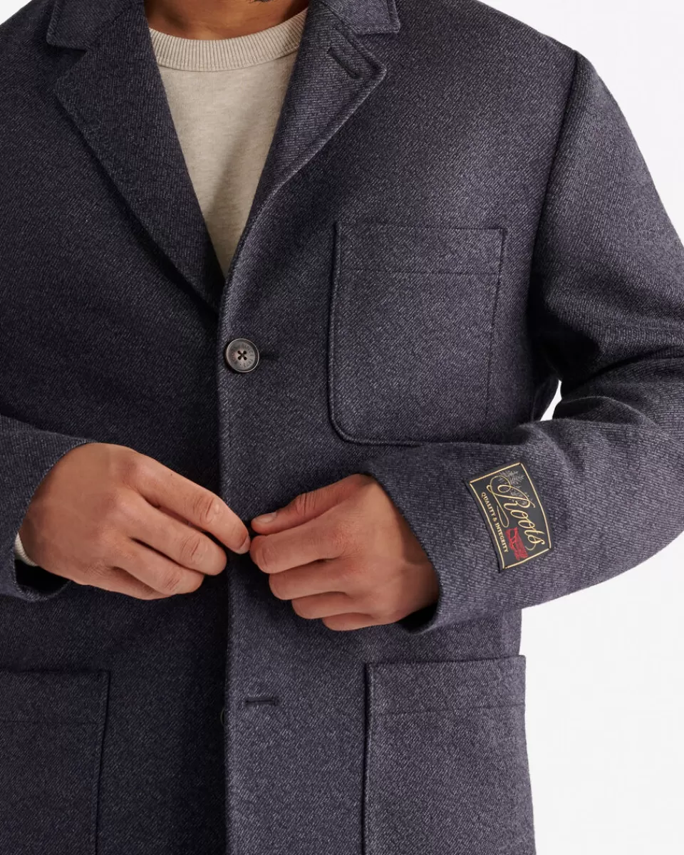 woolen_relaxed_blazer_2.webp Roots Woolen Relaxed Blazer BLACK MIX Cheap