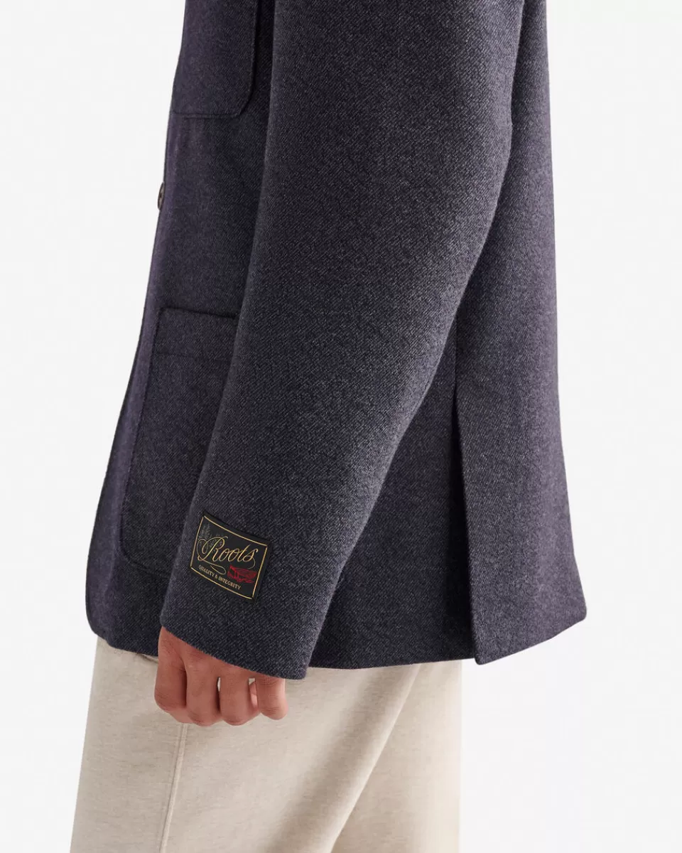 woolen_relaxed_blazer_4.webp Roots Woolen Relaxed Blazer BLACK MIX Cheap